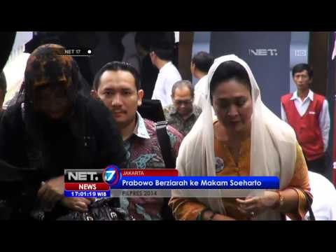 NET17 - Capres Prabowo dan Istrinya nyekar ke makam Suharto #Pemilu 2014