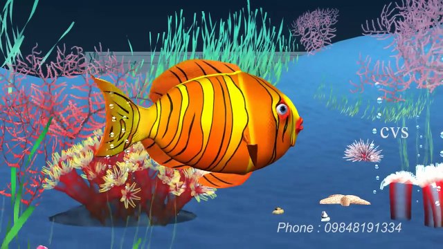 Machli jal ki rani hai - Fish 3D Animation Hindi Nursery rhymes for children ( Hindi Poem )