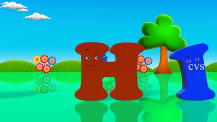 Learn English Alphabet for kids ( ABCD Song) - 3D Animation rhyme Fun