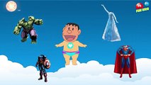 Wrong Dress Doraemon Nobita Captain America Hulk Troll Superman Elsa Finger Family Nursery Rhymes