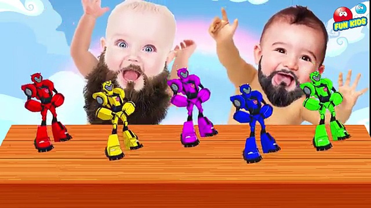 Bad Baby Crying with Transformer BEE To Learn Colors Video for Children Kids Toddler Video