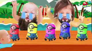 Bad Baby Crying with #MINION full colors To Learn Colors Video for Children Kids Toddler Video