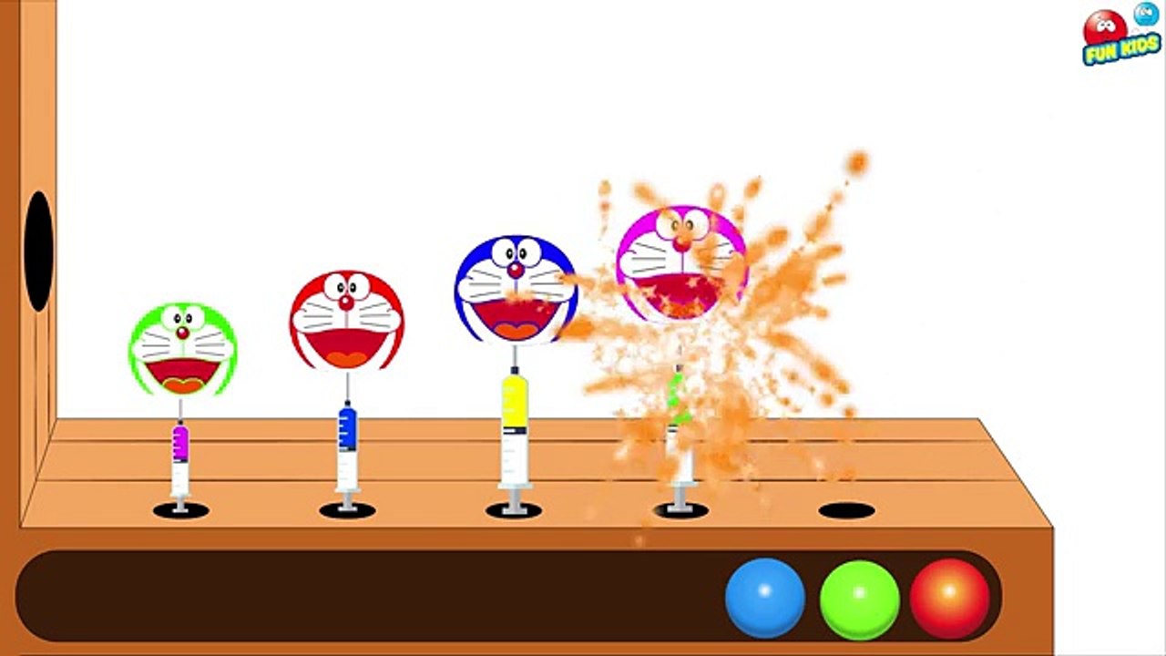 Learn Colors With Doraemon Needle And Ball For Children Toddlers - Learn Colors for Kids