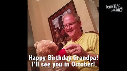 New Grandpa Surprise With Teddy Bear - Daily Heart Beat