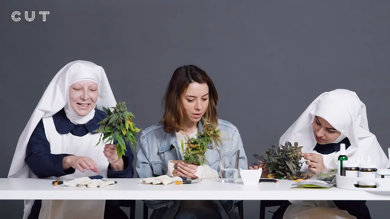 Aubrey Plaza Smokes Pot with the Weed Nuns
