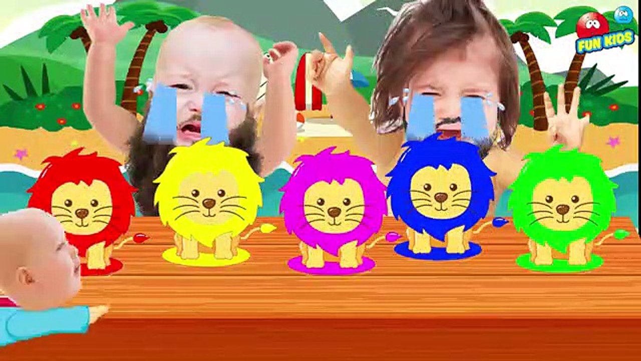 Bad Baby Crying with Animal To Learn Colors Video - Fun Kids for Children Kids Toddler Video