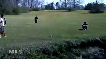 Girl Fails at Jumping Creek