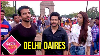 Kundali Bhagya Delhi Diaries  Dheeraj Dhoopar, Manit Joura And Anjum Fakih At India Gate