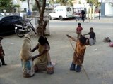 Street circus perform by children