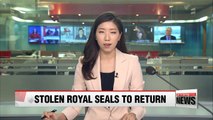 Korea's stolen seals to return with President Moon Jae-in after wrapping up U.S. trip