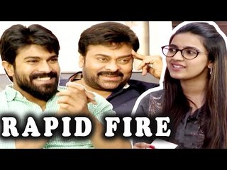 Niharika Rapid Fire Questions With Chiranjeevi and Ramcharan