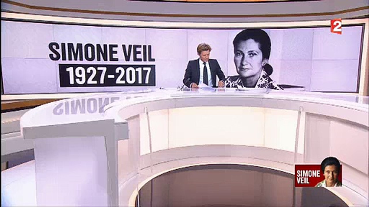 Laurent Delahousse ouvre son 20h en rendant un hommage émouvant à Simone Veil: "Madame vous étiez belle..."