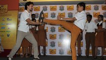 Tiger Shroff Teaches Dance And Martial Arts To School Kids | VIDEO