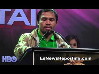 Manny Pacquiao: I Am Willing To Fight Floyd Mawyweather