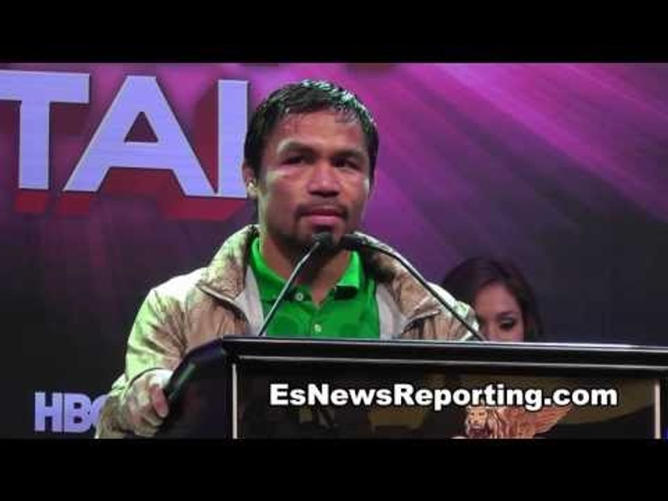 Manny Pacquiao after rios fight talks facing juan manuel Marquez Fight