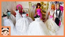 미미 인형놀이 드라마 결혼식 웨딩 드레스 옷입히기 쇼핑 장난감 놀이 Barbie Doll Dress Clothes Morning Routine Wedding Dress |보라미TV