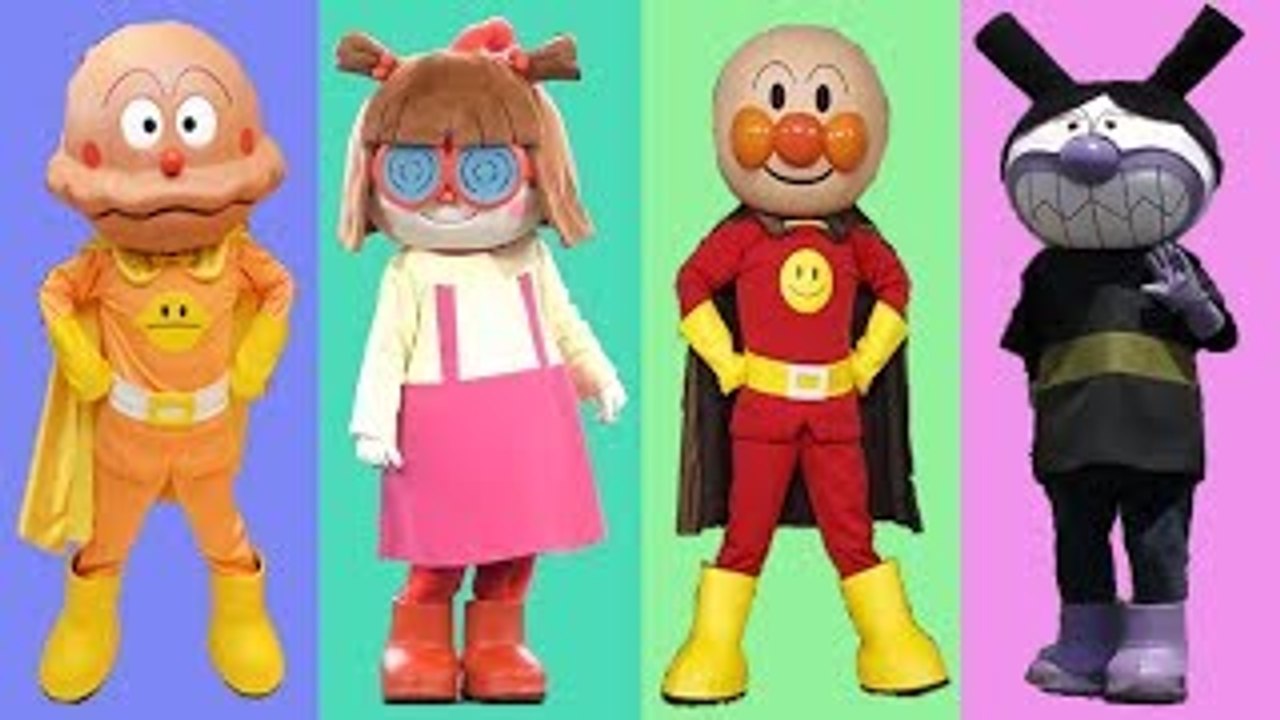 アンパンマン 歌 ❤️ バイキンマン 巨大な化学物質 ❤️ だだんだん ドキンちゃん メロンパ...