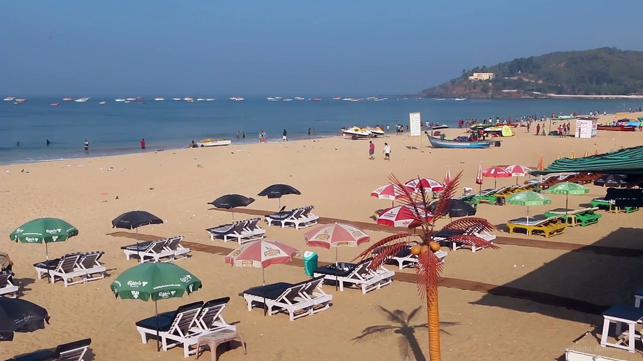 Baga Beach Goa India in 4K - Hot Beach Happy New Year 2017