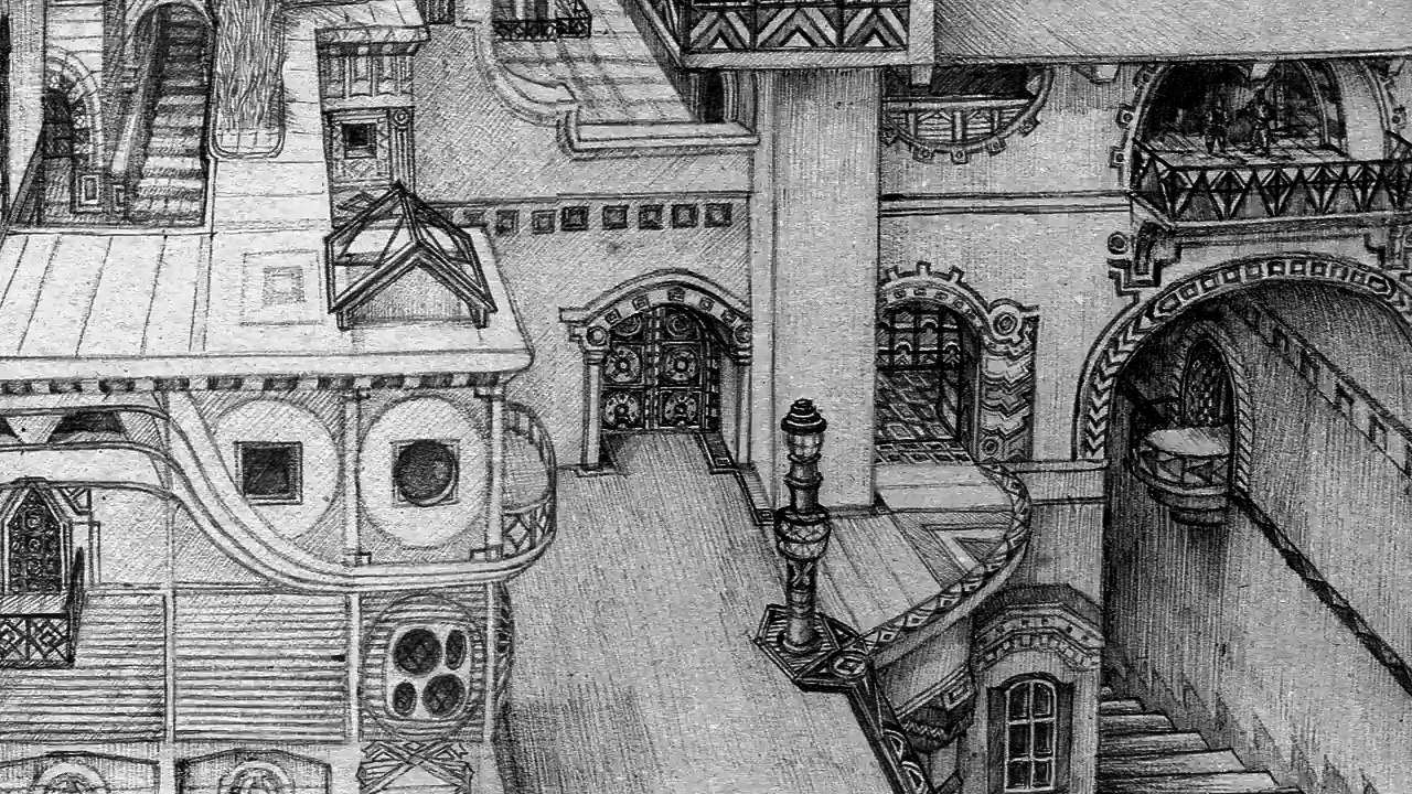 Airships and a mysterious city