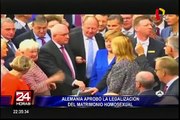 Alemania aprobó el matrimonio entre personas del mismo sexo