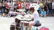 Amazing Girl Drummer Does BIGBANG - Fantastic Baby Street Performance