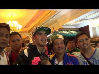 pacquiao vs rios fans rush brandon rios for pics EsNews Boxing