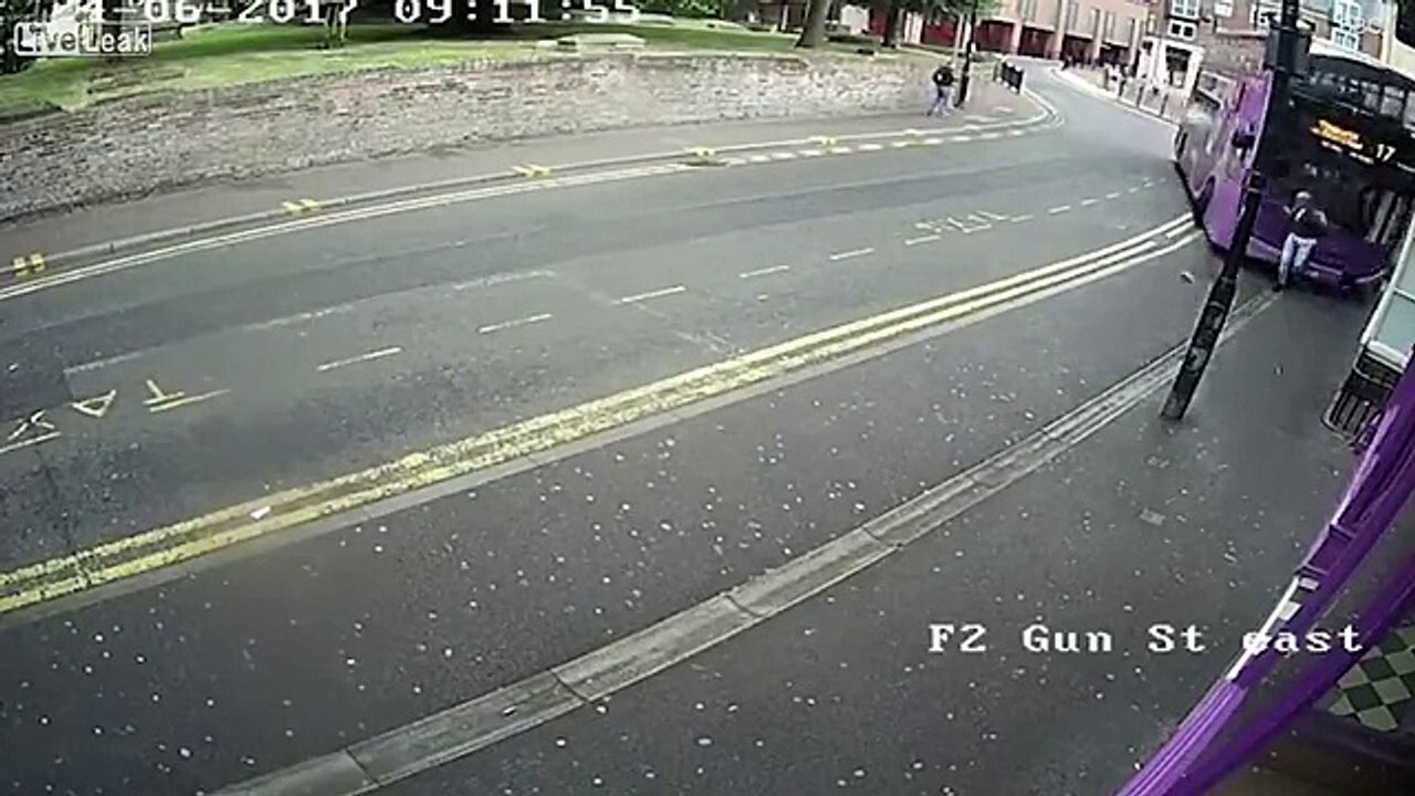Man Gets hit by bus and then walks into the Pub