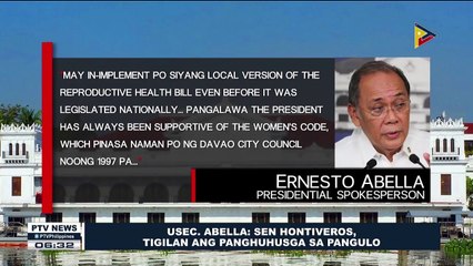 USec. Abella: Sen. Hontiveros, tigilan ang panghuhusga sa Pangulo