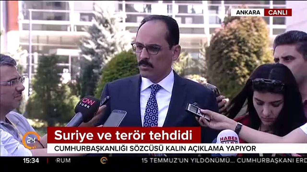 Cumhurbaşkanlığı Sözcüsü Kalın:  Gözetip kolladığınız o terör örgütleri yarın gelir sizi de vurur