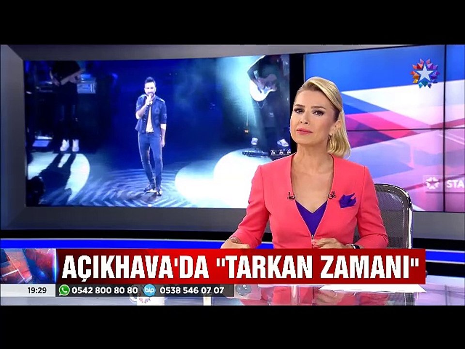 Megastar Tarkan Harbiye'yi salladı Beleştepe bile tıklım tıklımdı