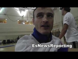 mexican russian gradovich working out for billy dib fight EsNews Boxing
