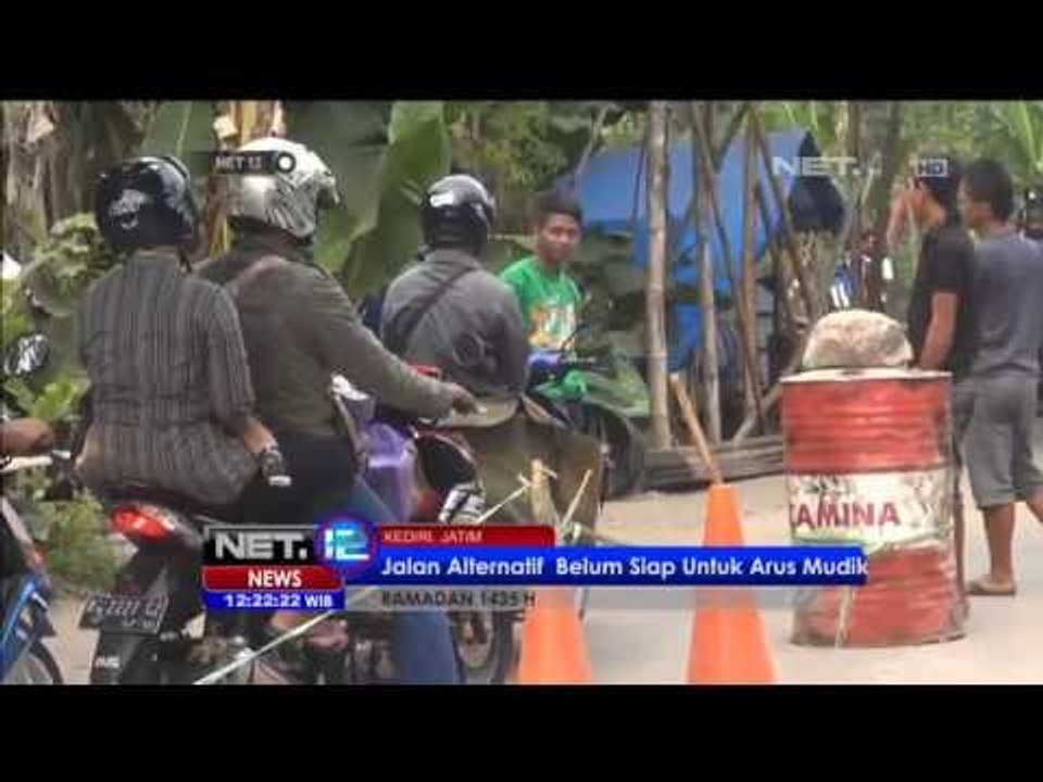 Jalur Favorit Pemudik Kediri Tulungagung di Kecamatan Mojo Tak Dapat Digunakan -NET12