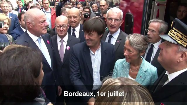 Inauguration du nouveau TGV entre Paris et Bordeaux