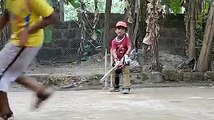 Three Year Boy Performing Classical Batting