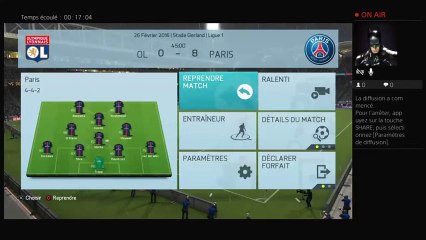 Ma carrière manager  Fifa 16 psg vs OL #16 (2)