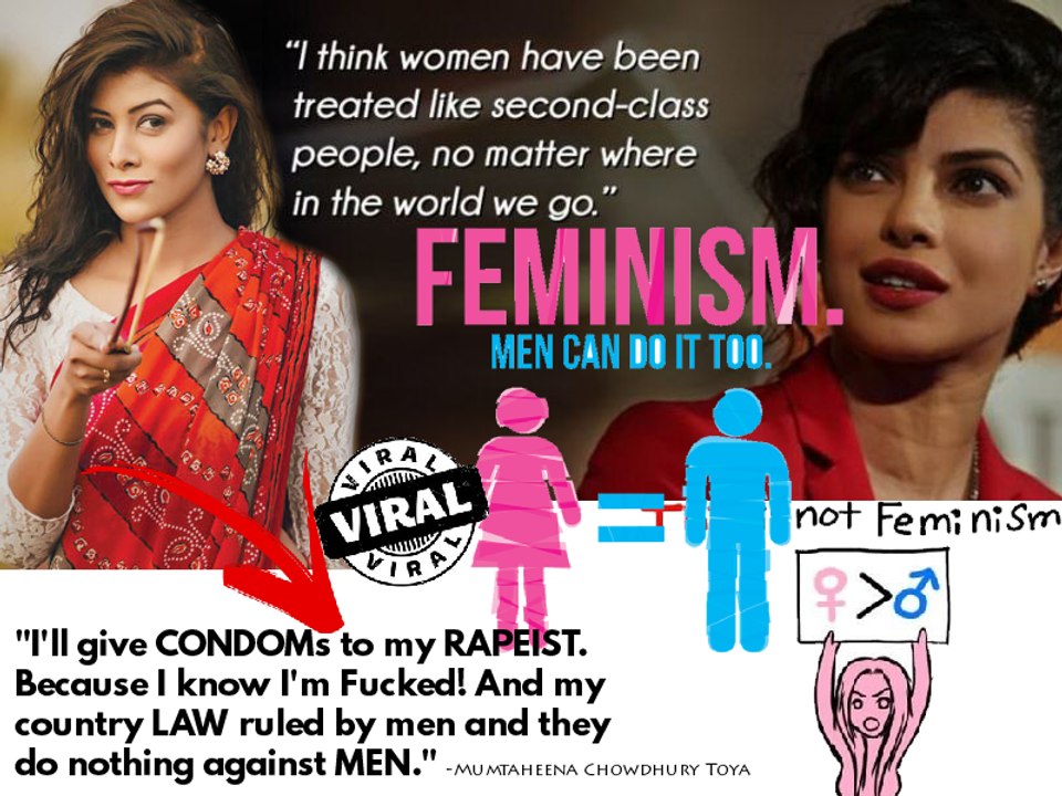 FEMINISM is equality between men and women. When you understand?