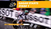 Sagan en action - Étape 1 / Sagan in action Stage 1 - Tour de France 2017