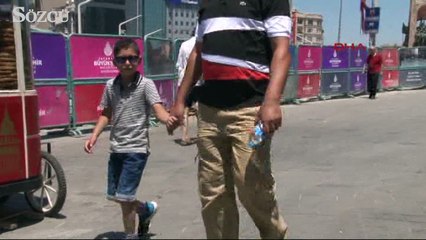 Taksim Meydanı’nda yumurta pişirdiler