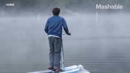 Pedal across the ocean surface with this breezy board