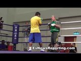 Intense Manny Pacquiao  Mitts with Freddie Roach In  Macau China