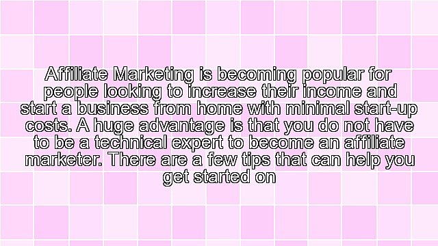 Five Starting Tips for New Affiliate Marketers