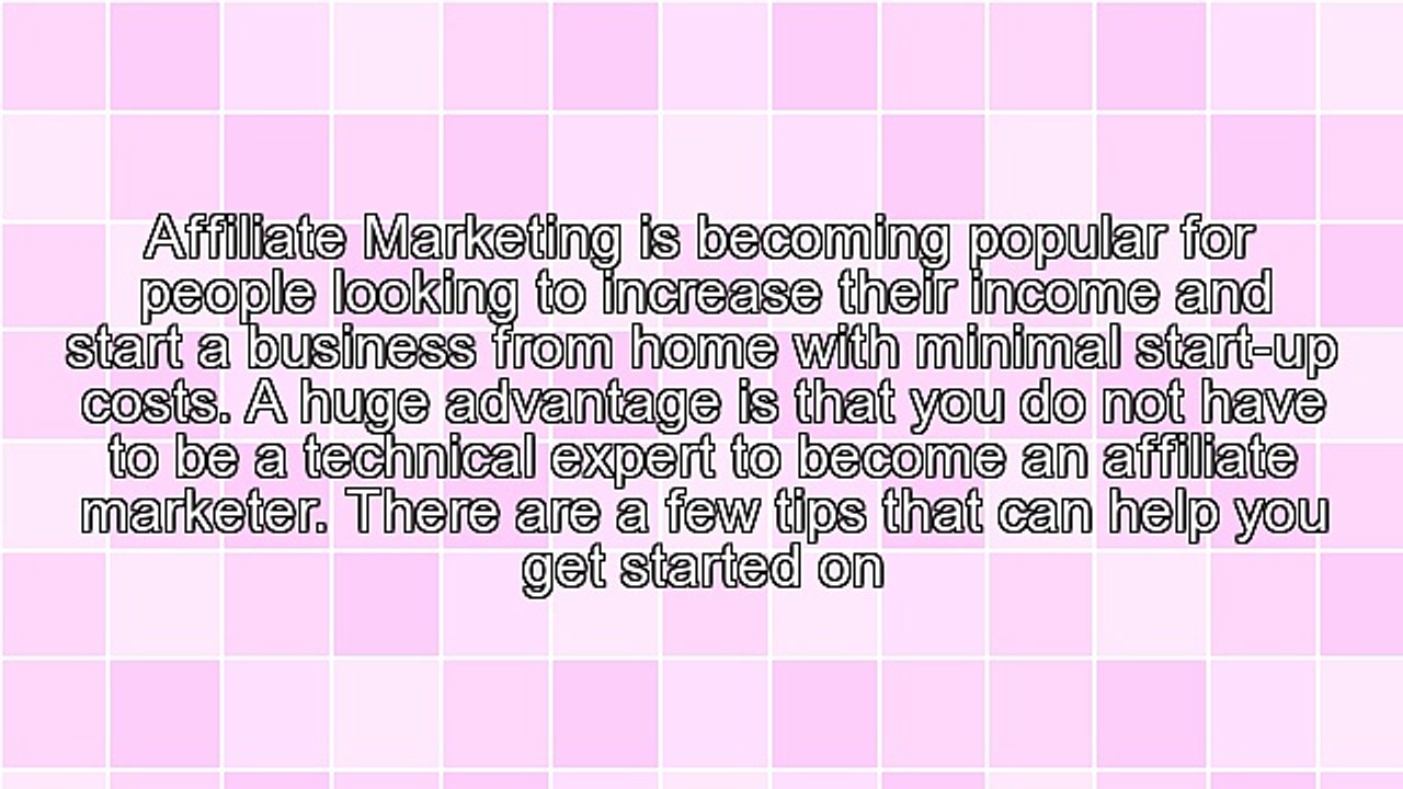 Five Starting Tips for New Affiliate Marketers