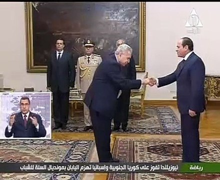 رؤساء الهيئات القضائية الجدد يؤدون اليمين الدستورية أمام الرئيس السيسى