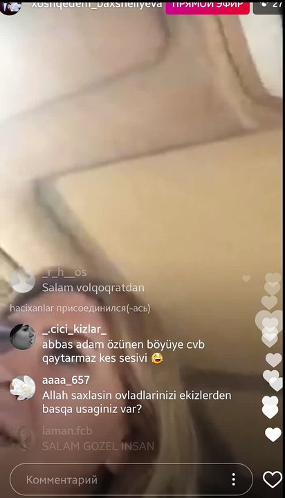 Xoşqədəm sükan arxasında canlı yayıma çıxdı