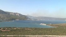 Izmir'de Bozuk Orman Arazisinde Yangın