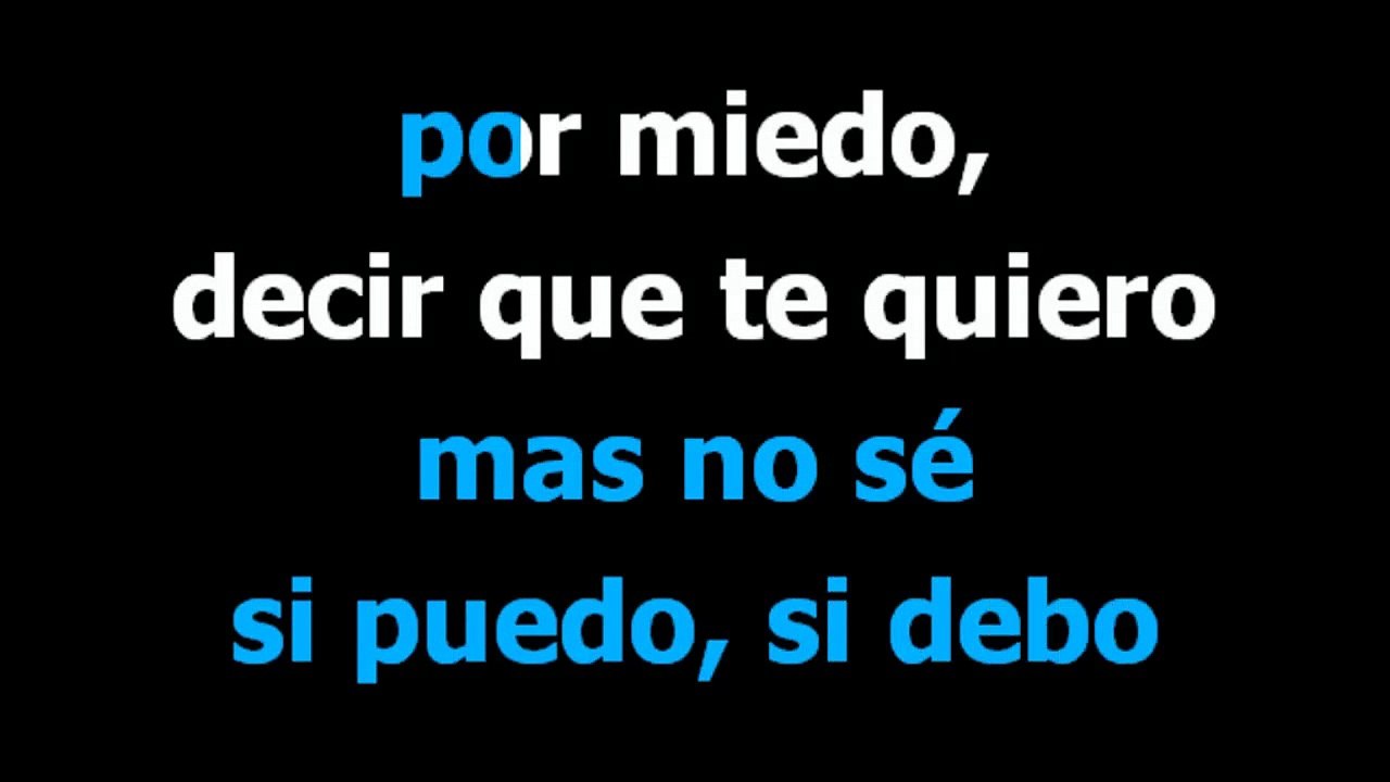 Una vieja cancion de amor  - Leo Dan -  Karaoke -  Letra