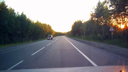 Car Slides on Side Resulting in an Accident