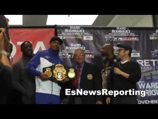 andre ward and edwin rodriguez after weigh in EsNews Boxing