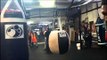 Luis Arias beating the heavy bag mayweather boxing club EsNews Boxing