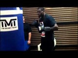 TMT star KO Artist Andrew Tabiti on heavy bag EsNews Boxing